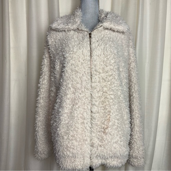 Show Me Your MuMu Jackets & Blazers - Show Me Your Mumu Kassidy Faux Fur Sherpa Zip Front Jacket